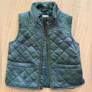 Crewcuts JCrew Kids Camo Quilted Puffy Vest Size 3 Camouflage